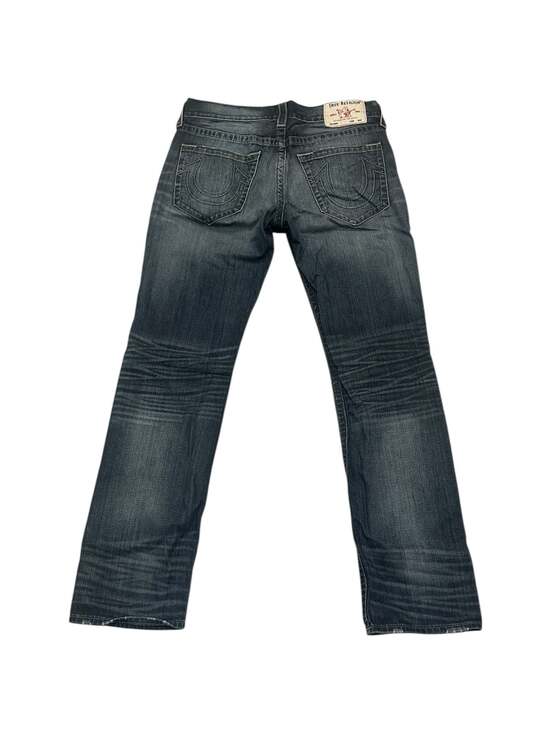 True Religion Ricky Relaxed Straight Dark Wash Jeans Size 33 - Picture 2 of 8